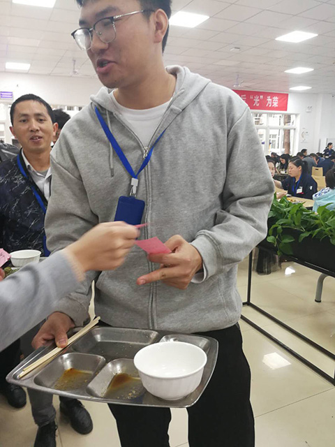 星沙园区食堂开展光盘行动见成效